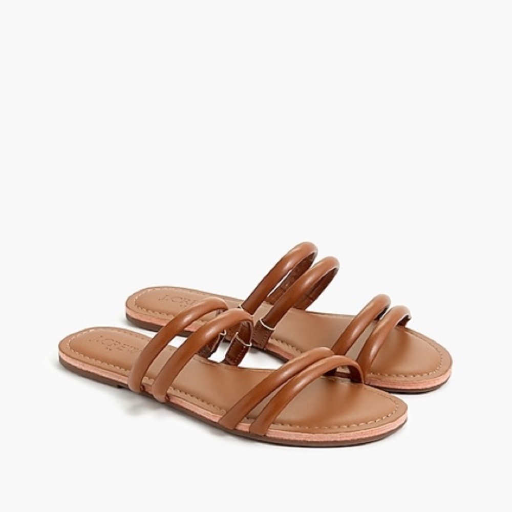 NWT J. Crew Seaside Slide Sandals in Cedar Wood